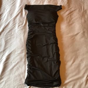 Little black off the shoulder dress